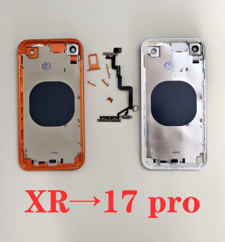 iPhone XR （iPhone 17 Pro風 外装カスタム） DIY Back XR Retrofit 17 Pro Housing For XR To 17 Pro Back Housing