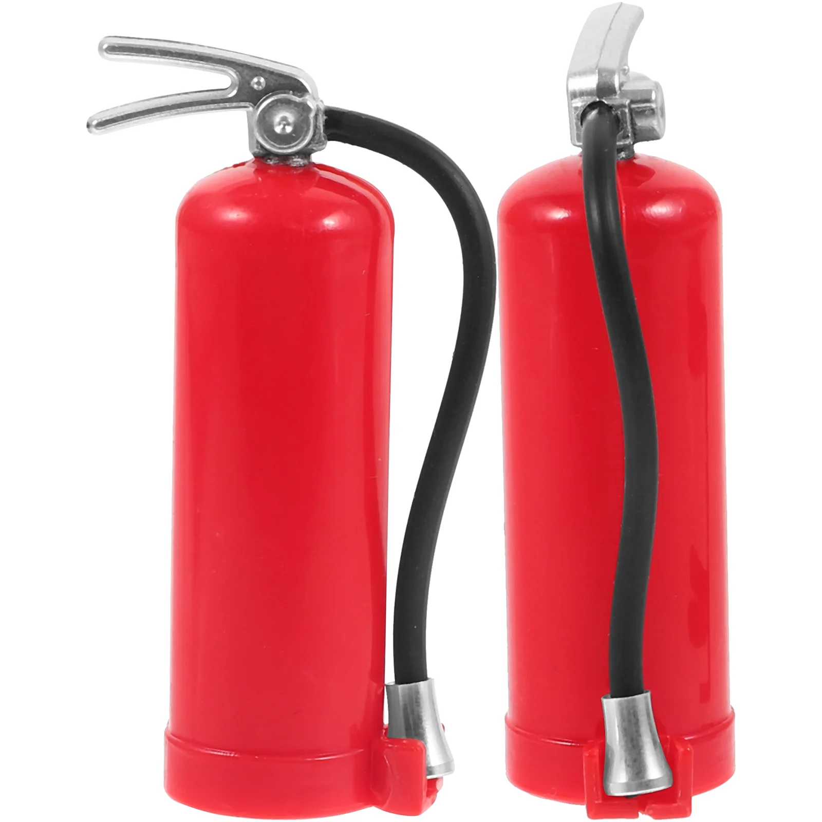 

2 Pcs Simulated Fire Extinguisher Nail Sticker Miniatures Landscaping Models Tool Metal House Ornaments Iron Adornment