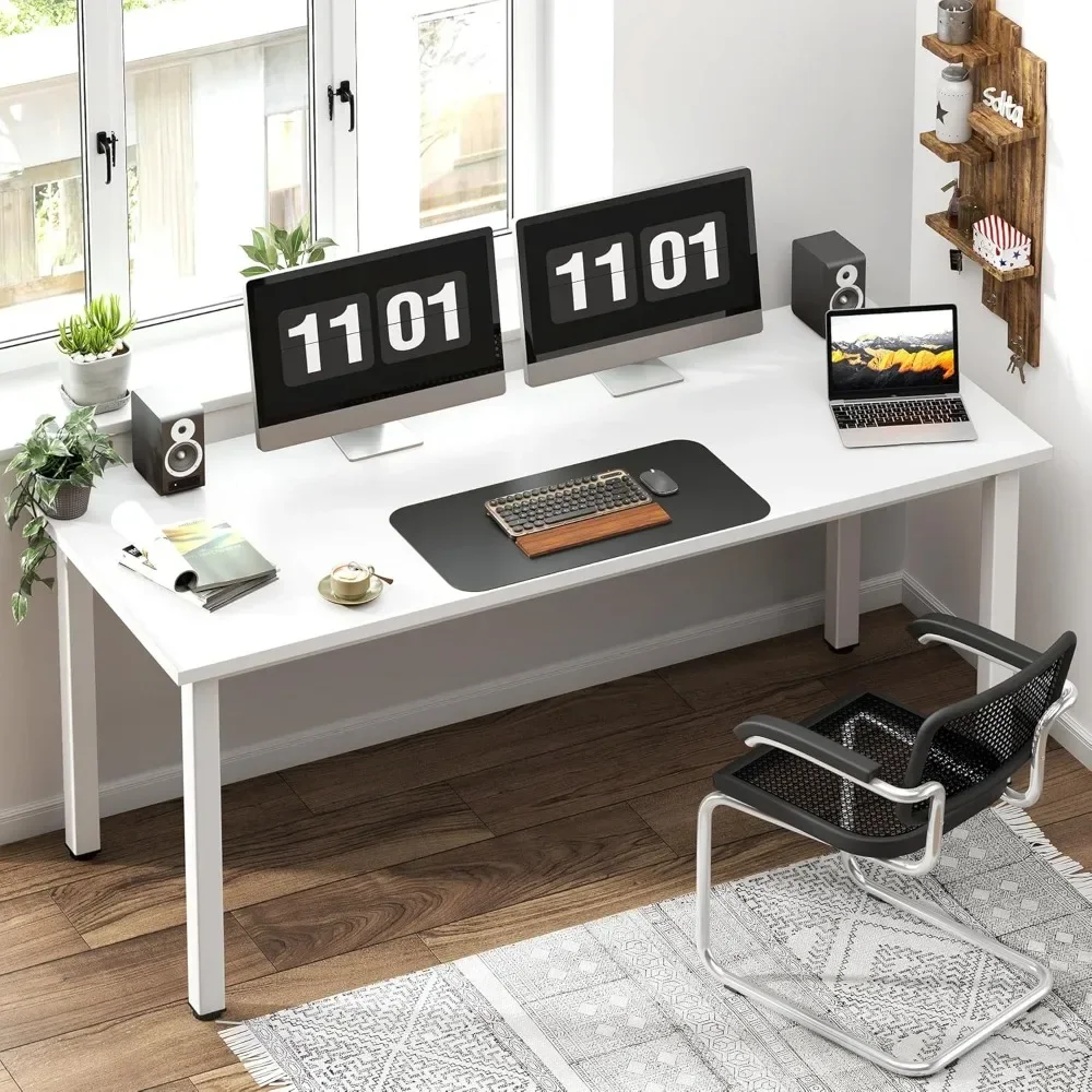 Writing Desk, 63 Inch Large Computer Desk-Modern Simple Style Home Office Desk Gaming Desk, Writing