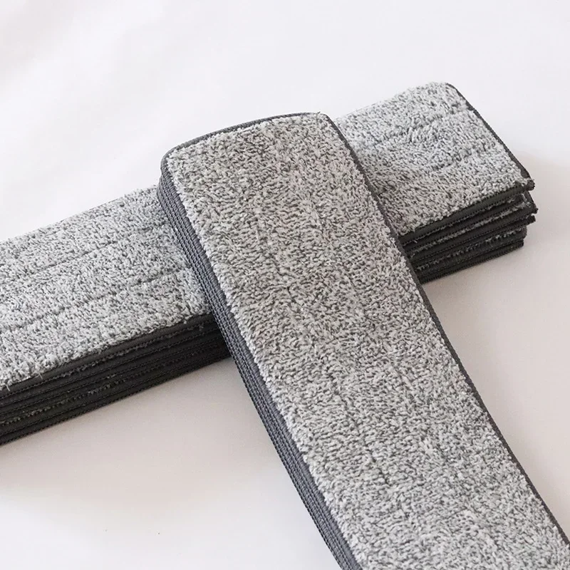 Replace Mop Head Microfiber Replacement Head Floor Cleaning Cloth Pads Flat Squeeze Hand Free Wringing Tools for Home 33x12cm