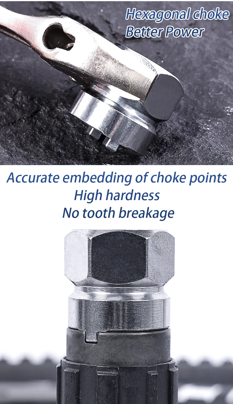 Description Picture 4 of itemLEBYCLE Bicycle Hub Tower Base Removal Tool Stainless Steel MTB Road Bike Repair Tool 4mm Slot Installation Sleeve Universal