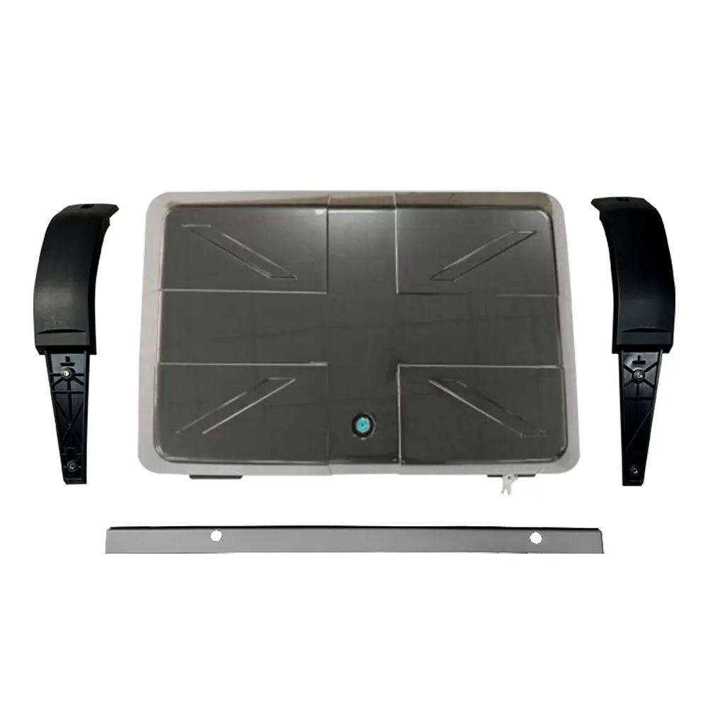Carpathian Grey Side Tool Mount Storage Box Carrier Fits For LR Defender 90 110 130 -