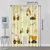 2pcs, Window Treatment Curtains Truck Tractor Machine Washable Fabric,Without Electricity Wall Decor for Indoor Celebrations, 4