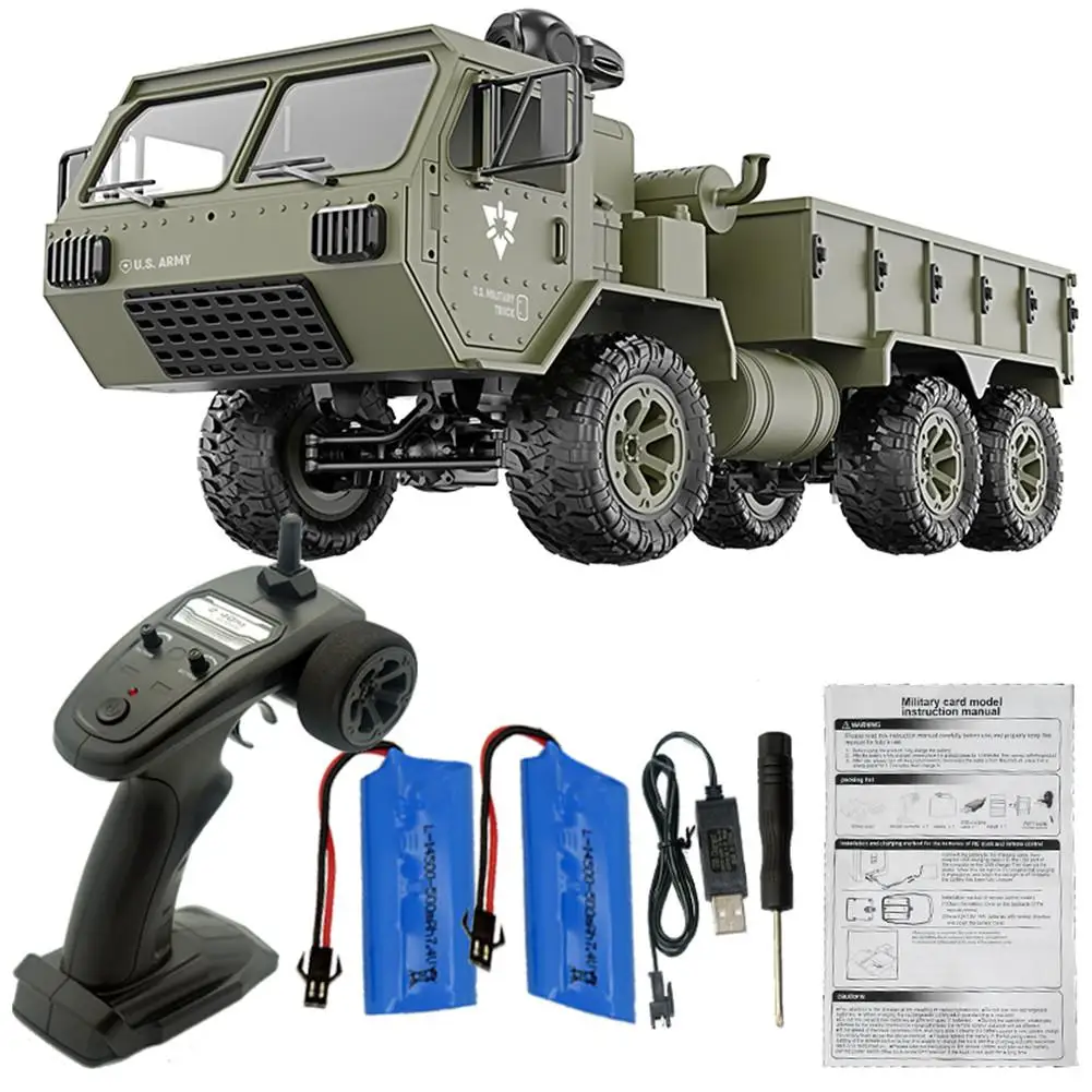 

Fayee FY004A 1/16 2.4G 6WD Rc Car Proportional Control US Army Military Truck RTR Model Toys Remote Control Car Truck Toys