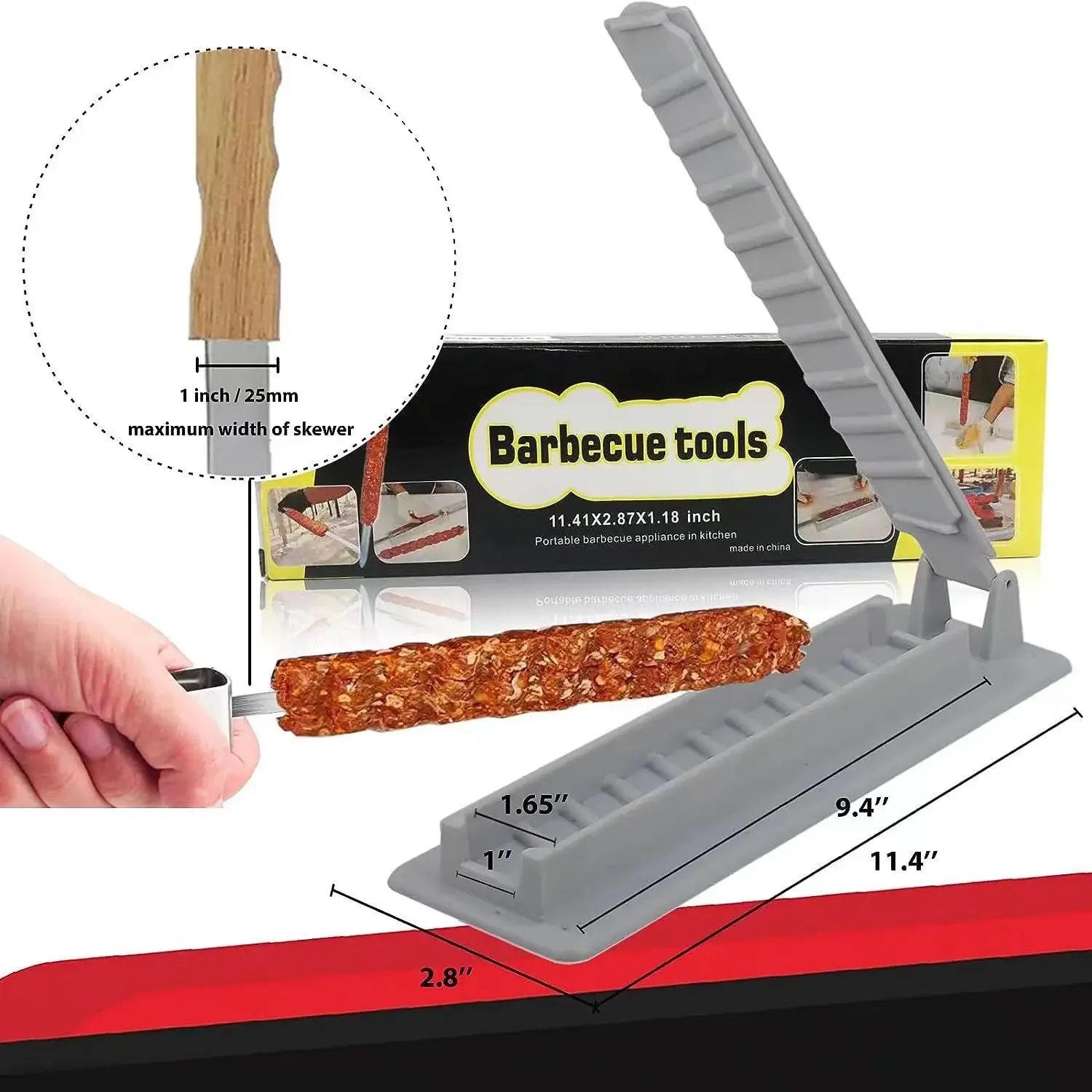 Skewers Kebab Maker Grill Outdoor Barbecue Vegeter BBQ Kebab Tool