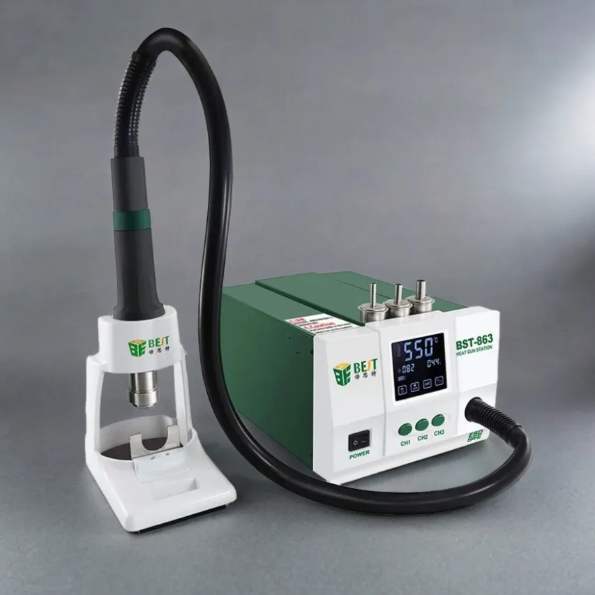 1200W Digital Touch Screen Display Hot Air Heat Gun SMD Rework Desoldering Station