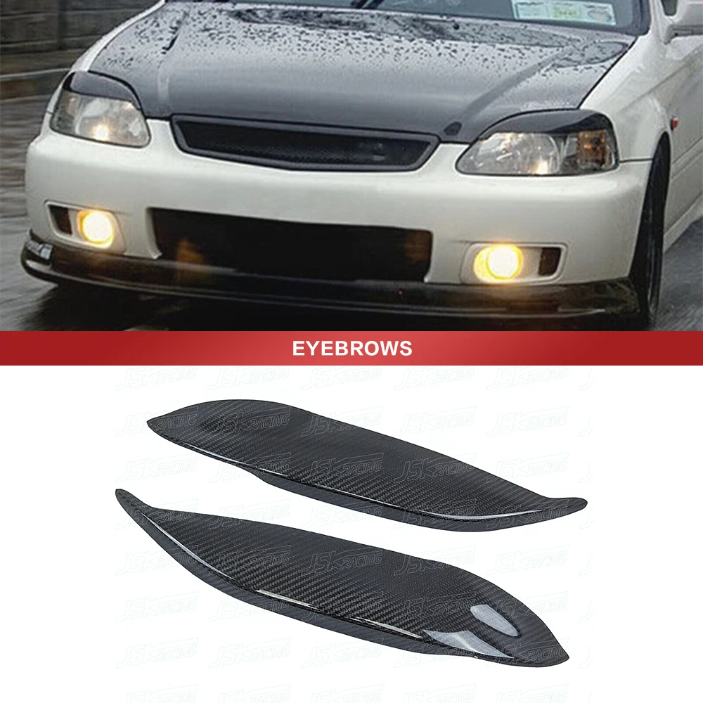 

Брови из настоящего углеродного волокна для Honda Civic 1996-1998