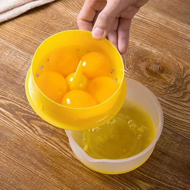 Egg separator Egg Yolk Separator and Clear Kitchen Gadgets Egg Separator Baking Tools Large Capacity Kitchen Accessories for Leaking White