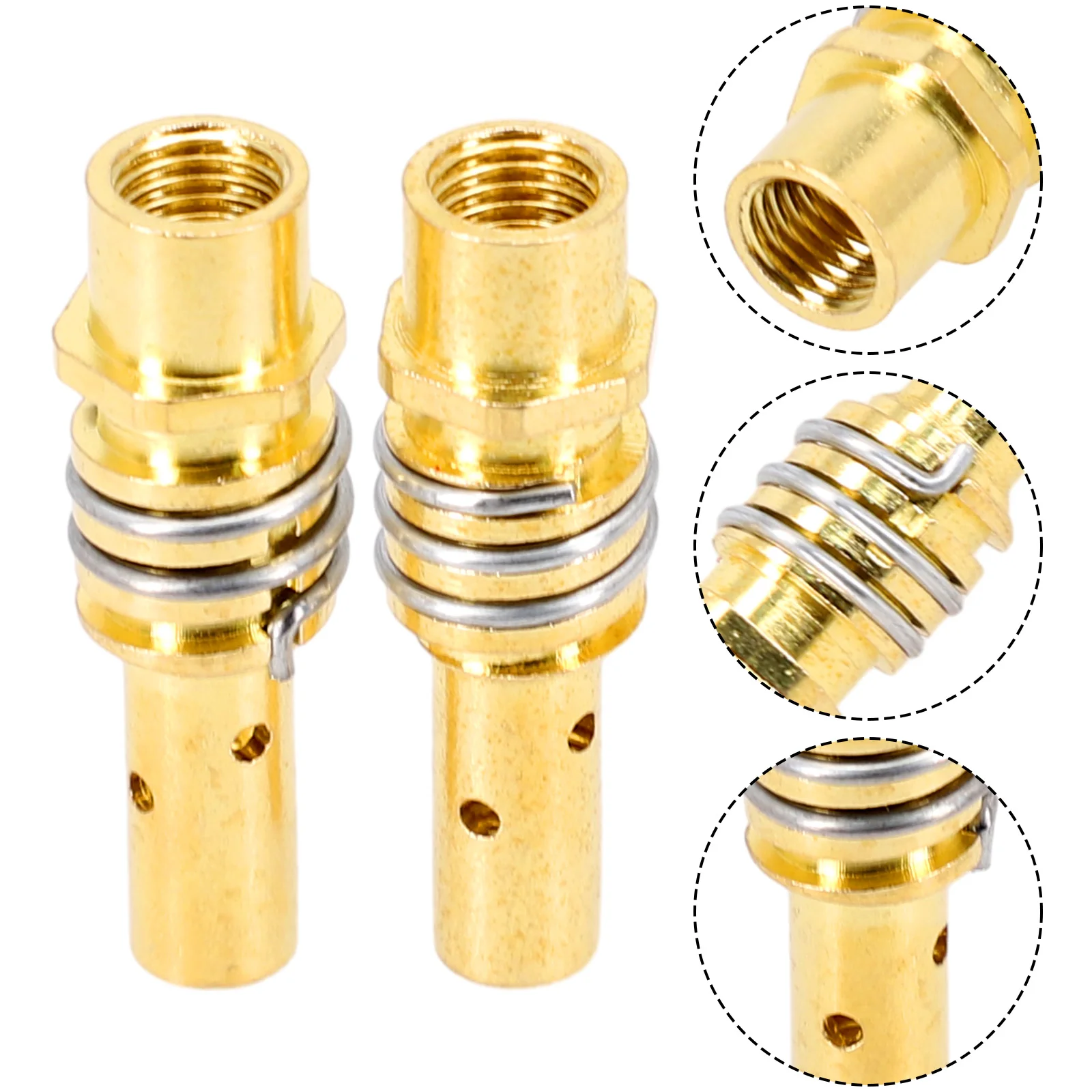 

2pcs 15AK Gas Nozzle Holder With Nozzle Spring For MIG/MAG Welding Torch Contact Tip Holder Welding Nozzles Soldering Tool