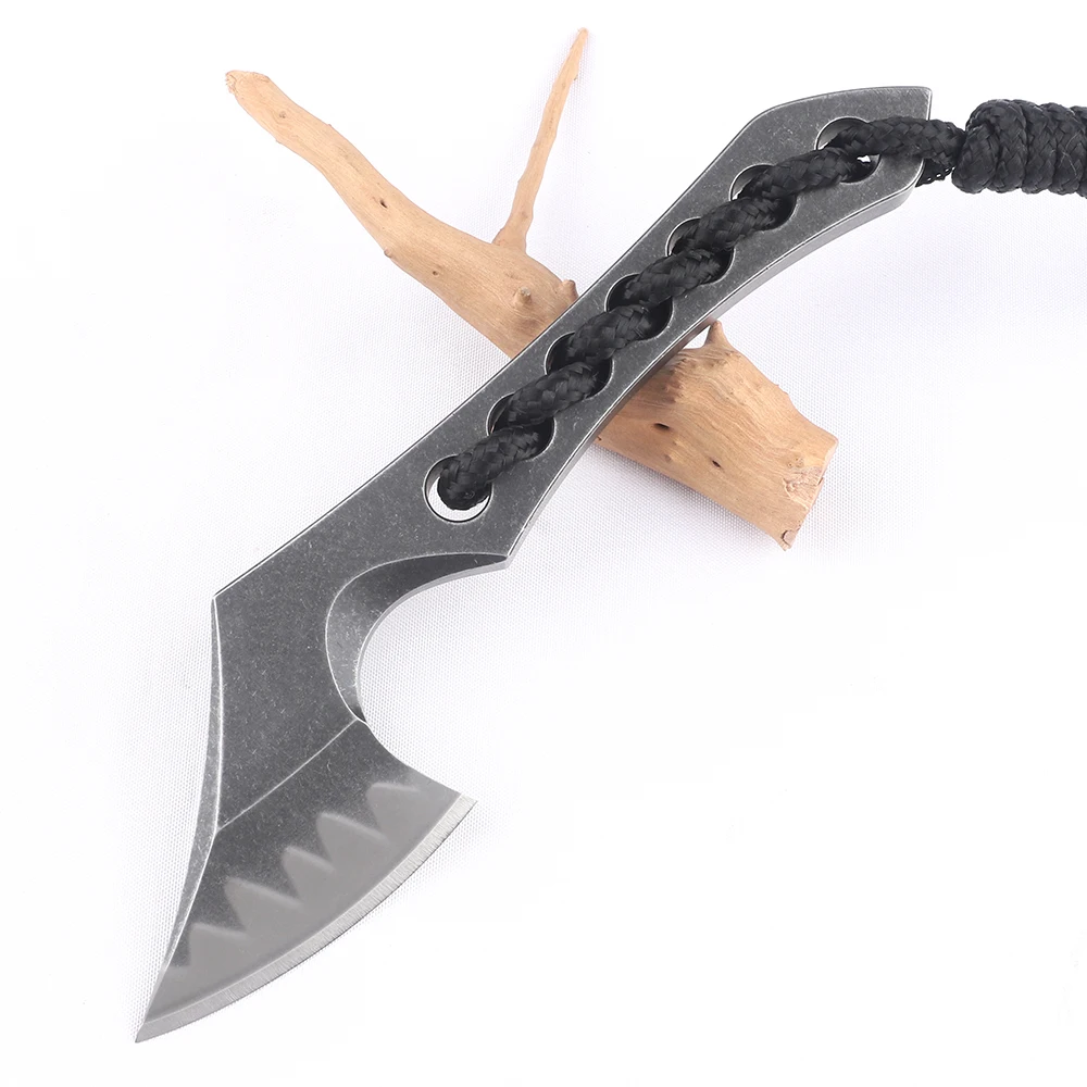 NINE THORN outdoor self-defense carry mini tactical ax tactical military survival equipment knife ax fixed knife EDC