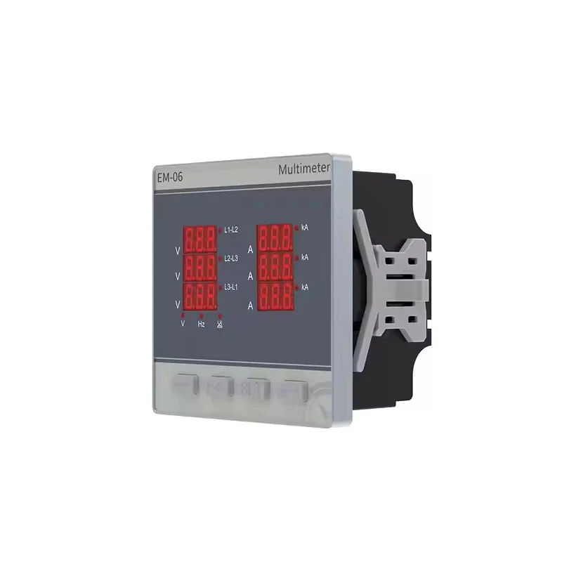 Three phase ammeter, voltmeter, Hertz meter, multifunctional intelligent digital measurement of current, voltage, and frequency