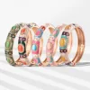 1/5 PCS Enamel Bracelet For Women Bangle On Hand Cloisonne Women's Hand Bracelets India African Jewelry Bohemian Designer Gifts 1
