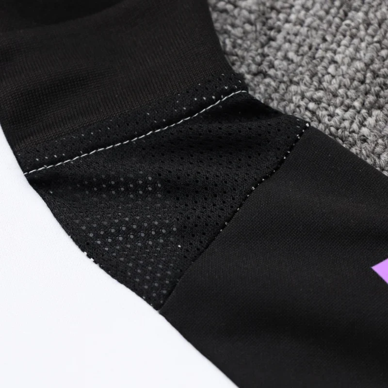 Adidas Soccer Jerseys Men Anti-Shrink Fashionable High-Quality Comfortable Sportswear Training Suit Black and Purple