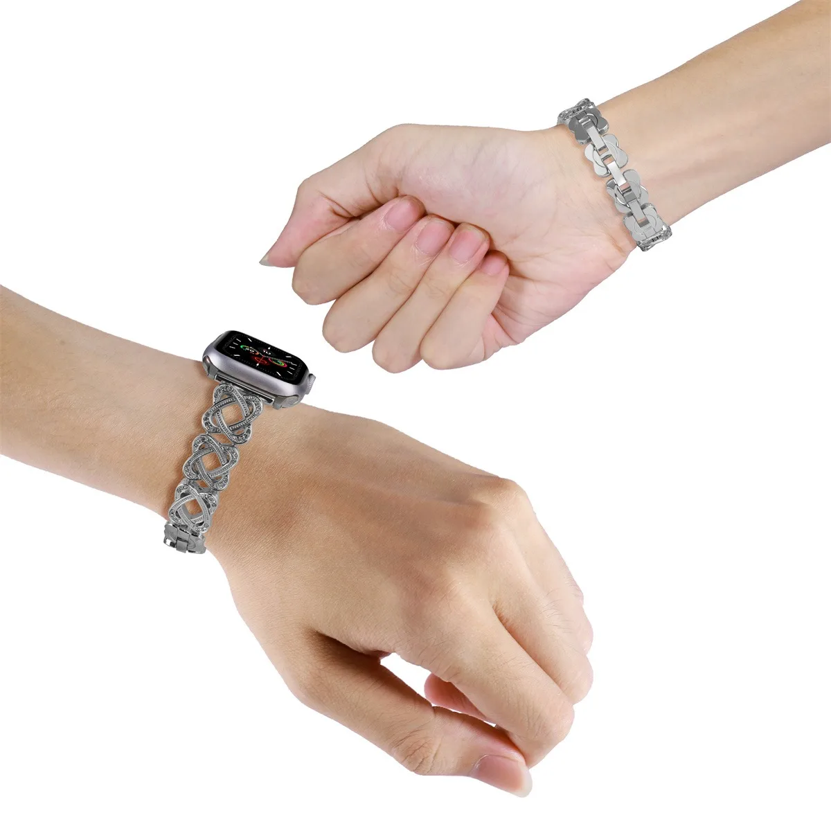 Uhrenarmband für Iwatch 42/44/45/46/49 mm 38/40/41 mm Metall-Mode-Uhrenarmband für Uhrenserie Ultra2 Serie 10/9/8/7/6/5/4/3/2/1_voghion.com