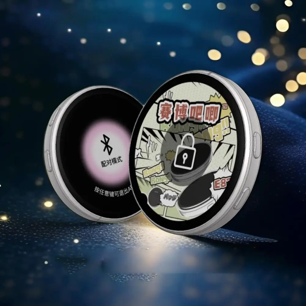 스마트 사이버 배지 E-BADGE 1.7인치 HD 터치 전자 디스플레이 화면, 사진 및 비디오 플레이어 애니메이션 주변 기프트