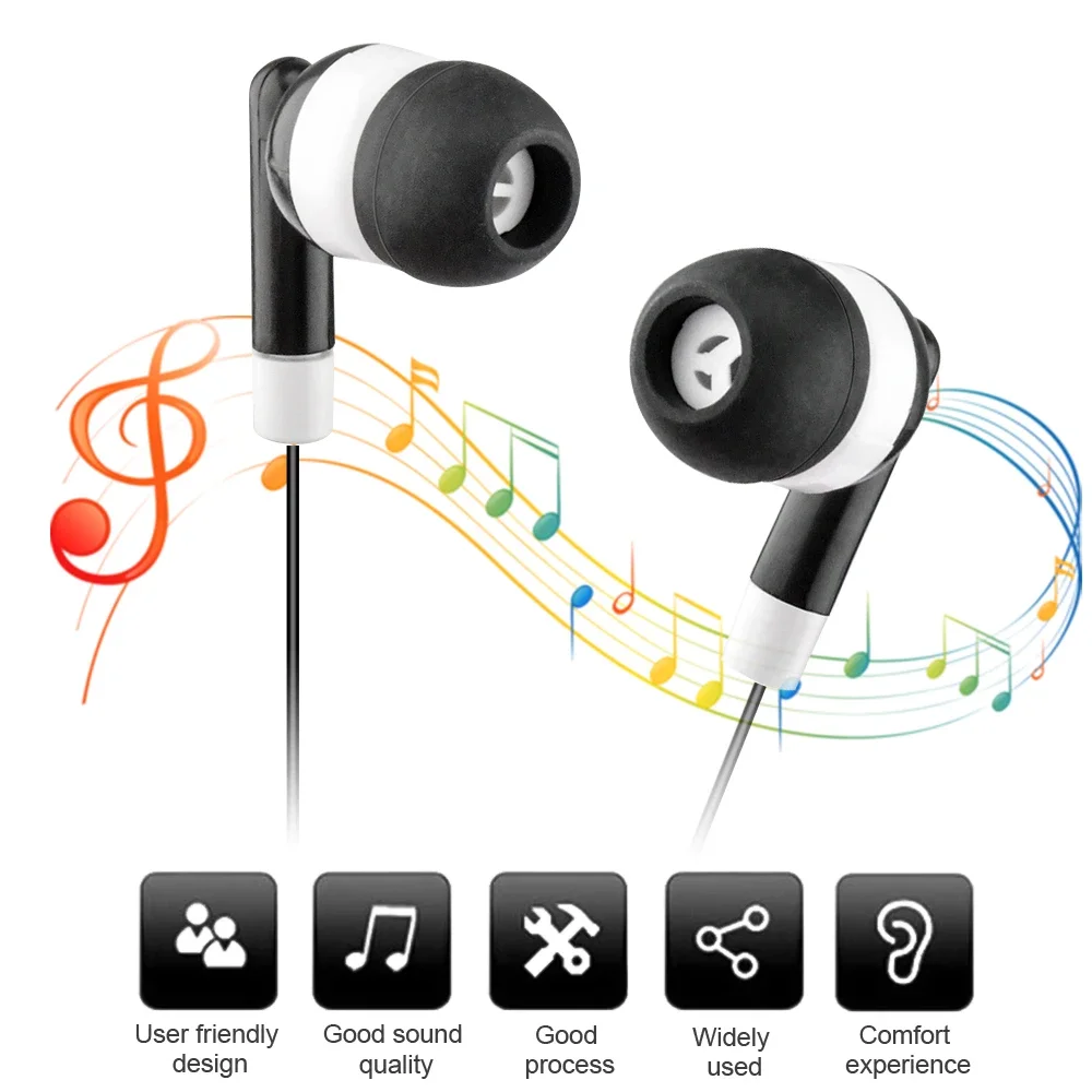 

3.5mm Wired Earphones Gaming Headset Noise Cancelling Stereo Bass Earbuds Metal HiFi Sound Volume Control High Quality