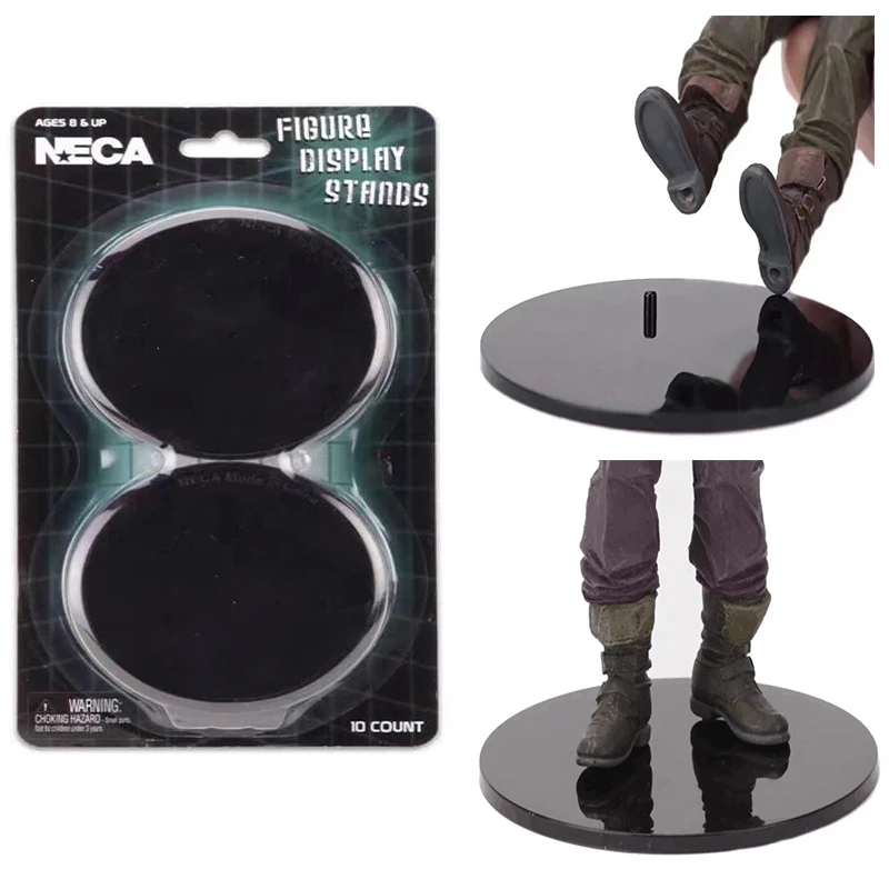 NECA Figure Display Figure Stand Base Display Stand Compatible White