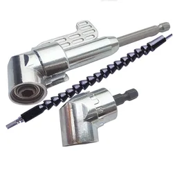 Jeu de tournevis à Angle de 105 degrés, adaptateur de support, embouts réglables, buses à Angle, outil de tournevis à Angle magnétique de 1/4 pouces 