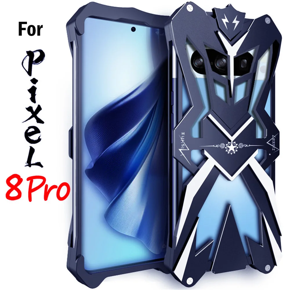 

Luxury Metal Armor Case For Google Pixel 8 Pro Case Shockproof Aluminum Cover Special Design Funda For Google Pixel 6 7 Pro Case