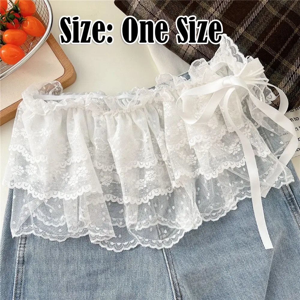 Fashion Flower Lace Layered Gauze Skirt Y2k Streetwear Pleated Lace Fungus Fart Curtain Strap One Piece