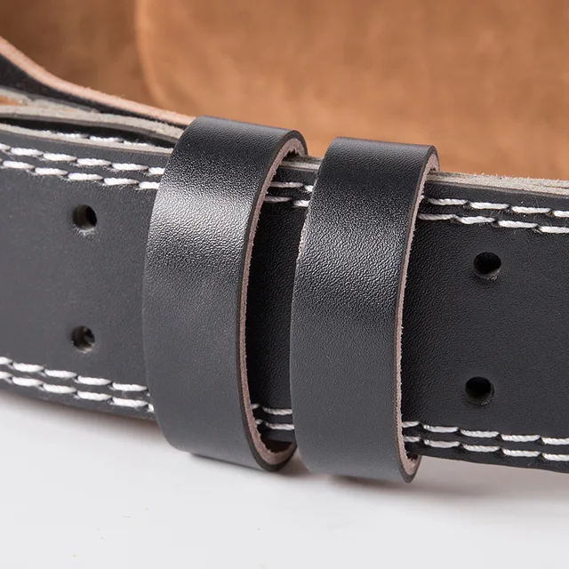 Faux Leather Weightlifting Squat Belt Gym Fitness Barbell Powerlifting Waist Support Protect Gear Training Weight Lifting Belt 4