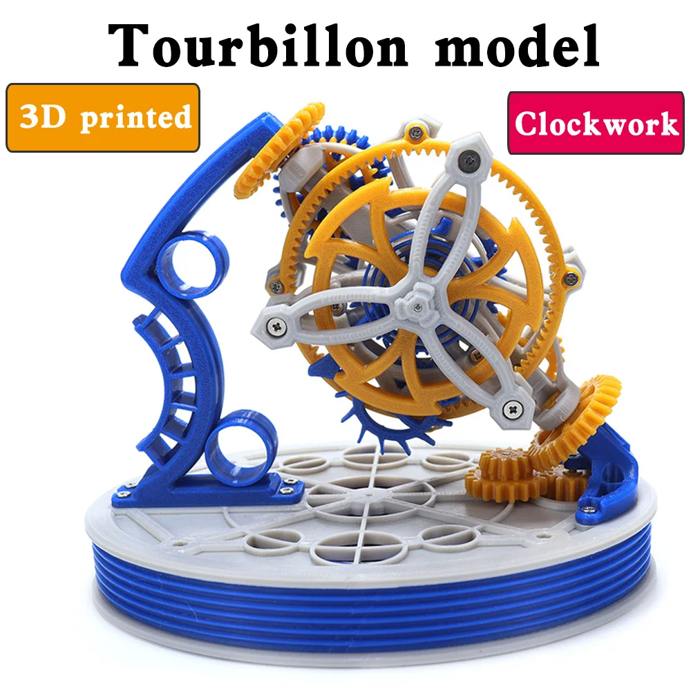 duplo-eixo-modelo-tourbillon-principios-mecanicos-relogio-pendulo-escapement-estrutura-3d-impresso-diy-works-dispositivo-spring-drive