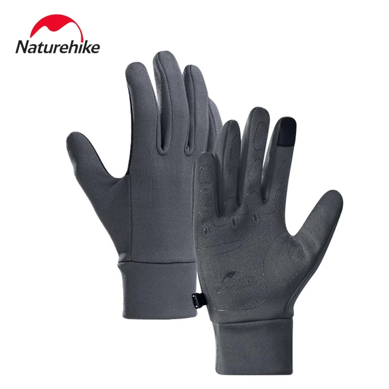 Naturehike 2024 New Outdoor Touch Screen Slip-Proof Gloves Hiking Cycling Mountaineering Men Women Thin Full Finger Gloves