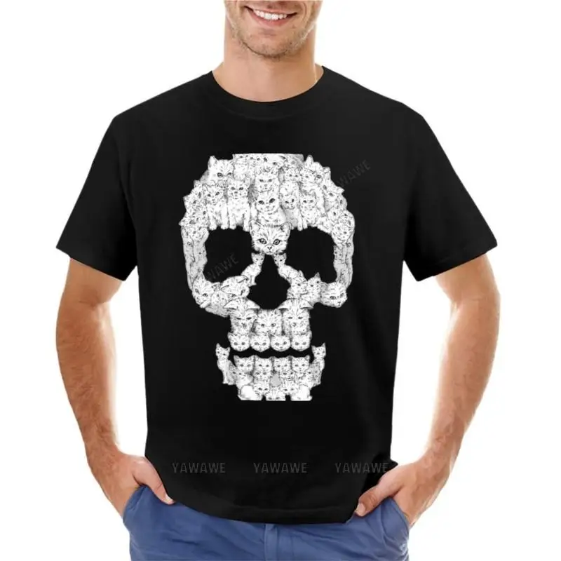 

Skulls are for Pussies T-Shirt anime clothes cute tops customized t shirts graphics t shirt Men's clothing