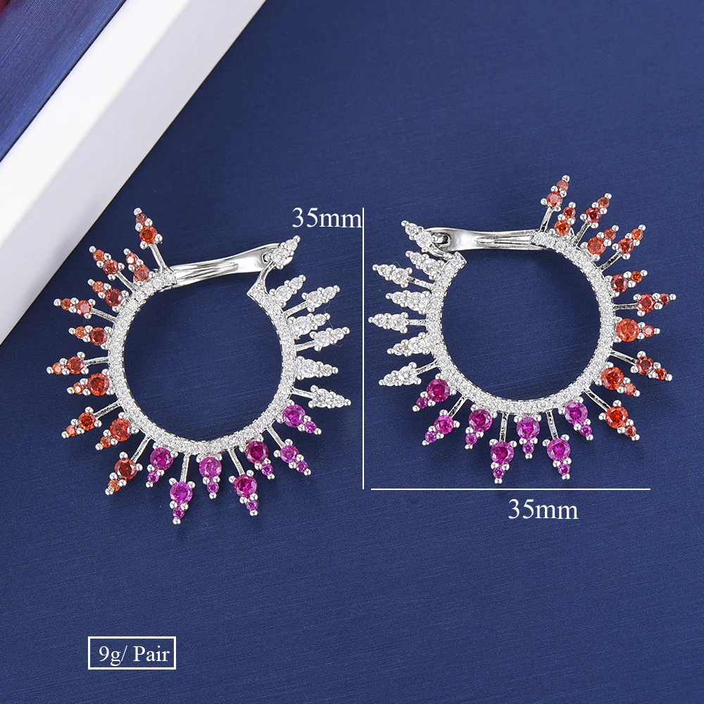 Soramoore Cute Fashion Stud Earrings Professional women Essential jewelry Important occasion Women Wedding Anniversary Jewelry