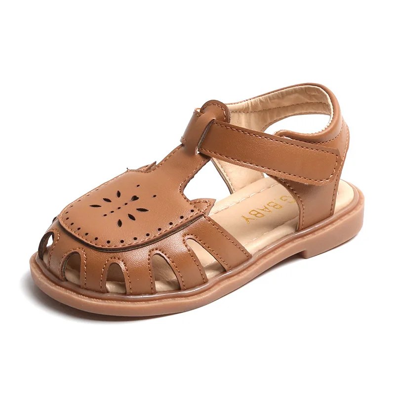 

Girls Sandals Summer 2023 New Hollow Out Princess Shoes Closed Toe Soft Soles Baby Toddler Kids Sandals Girl Beach Shoes CSH1546