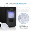 Countertop Nugget Ice Maker 44lb/Day Self-Cleaning Portable Ice Machine Refillable Water Tank LED Light Sonic Ice Newair 4