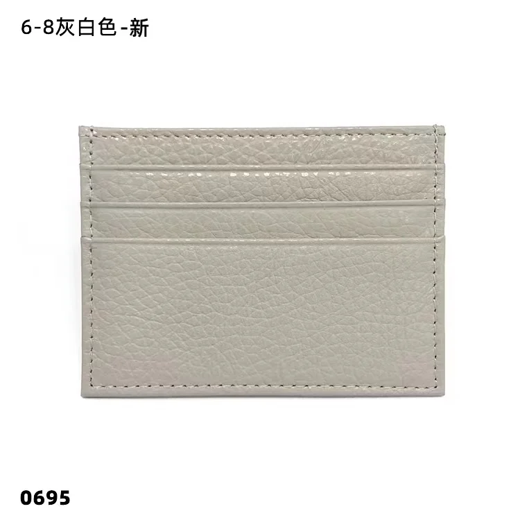 Personalized Genuine Leather Card Holder – Custom Initial Slim Wallet & Monogrammed Name Case