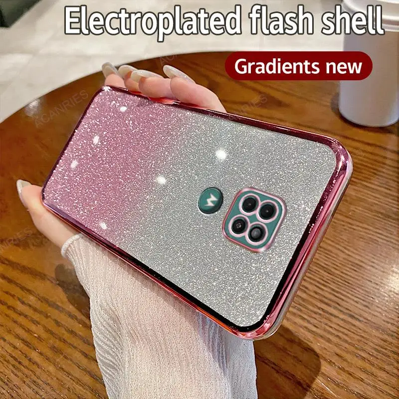 G9plus G9play Luxury Plating Glitter Case For Motorola Moto G9 G8