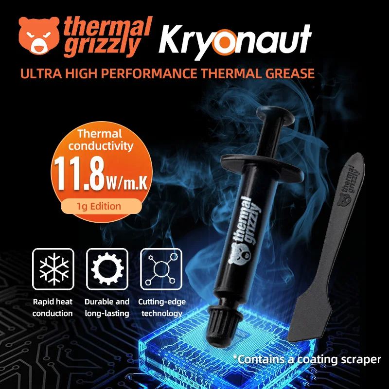 Pâte Thermique Grizzly Ke 14.2w/mk Pour Ordinateur Portable, Grande  Capacité, Conductivité, Processeur, Carte Graphique, Gpu - AliExpress