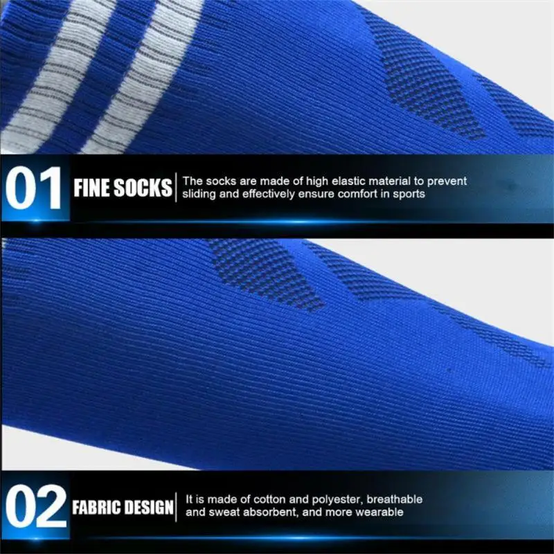 Football Sports Socks Long Knee Cotton Spandex 1 Pair Kids Legging Stockings Soccer Baseball Ankle Adults Children Socks sports socks