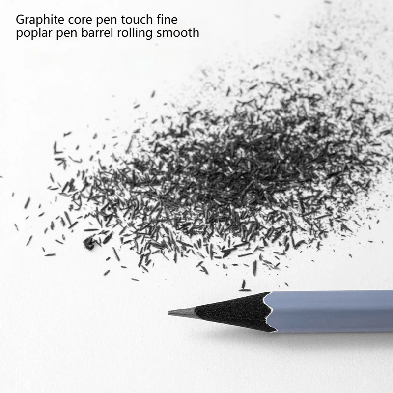 NUSIGN Matite esagonali colorate Design minimalista Nucleo in grafite premium Strumenti di scrittura eleganti per materiale scolastico per ufficio - immagine 4