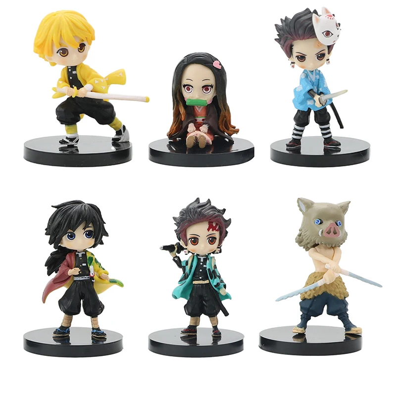 Demon Slayer Anime Figure Model Toys Manga Kimetsu No Yaiba Onigiri Kamado  Tanjirou Nezuko Action Figures Zenitsu Inosuke Dolls - AliExpress