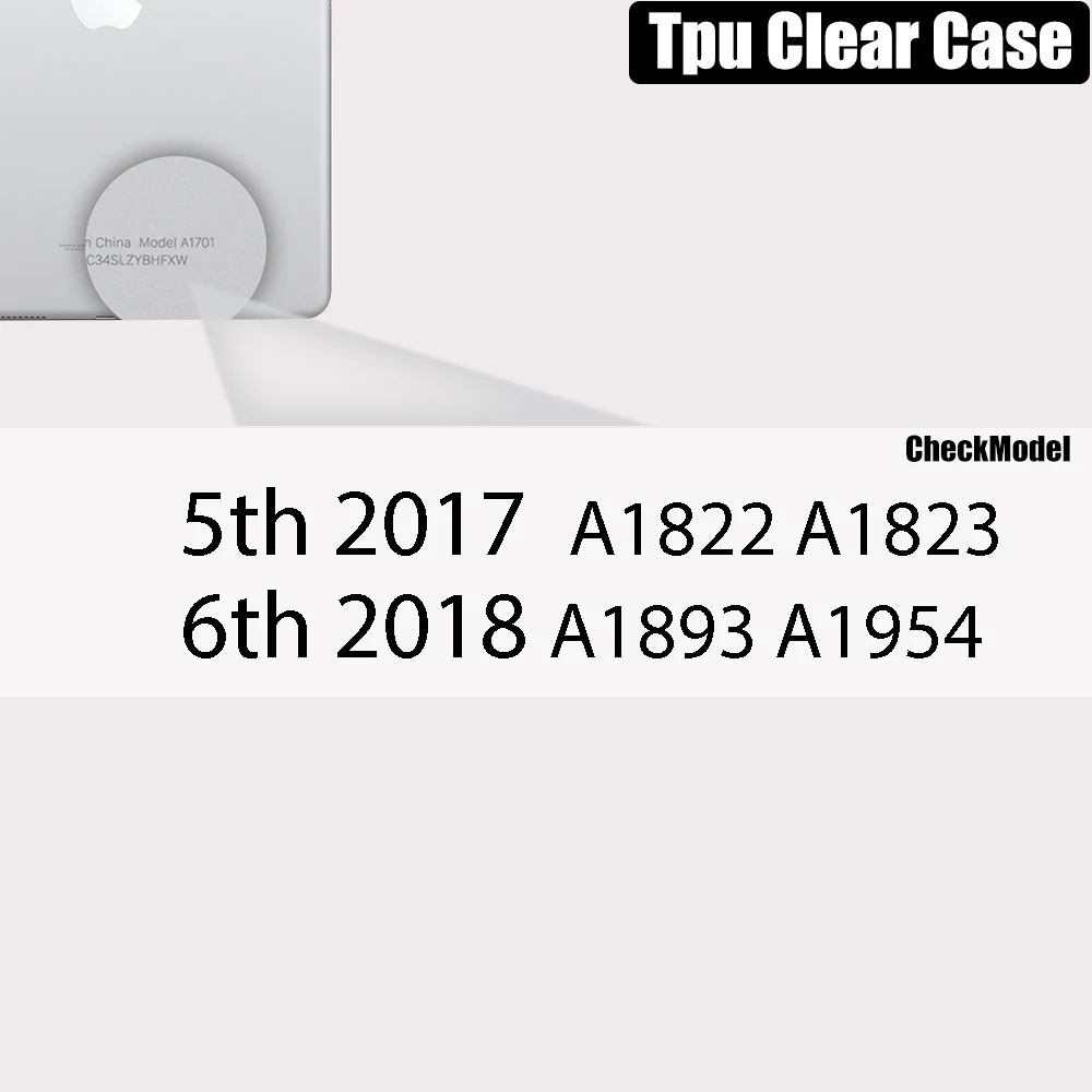 Sleek Transparent Tablet Case with Pencil Holder and TPU Protection