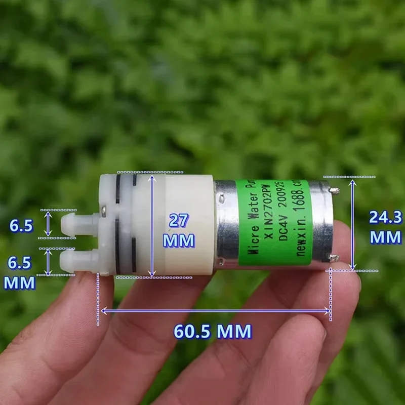 미니 370 워터 펌프 27mm 다이어프램 자흡식 흡입 DC 3V 4V 5V 6V 마이크로 펌프 DIY 디스펜서 티 테이블용