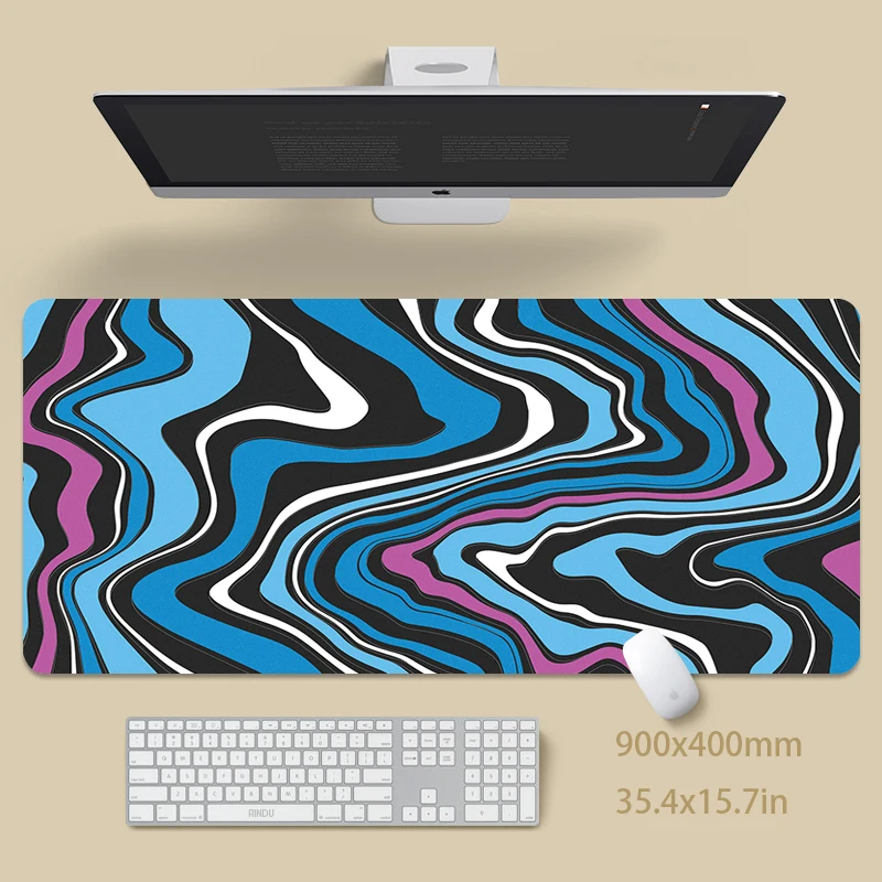 Alfombrillas de ratón grandes para juegos Strata, alfombrillas para ratón de ordenador, alfombrilla para ratón de 90x40cm, alfombrilla de escritorio para teclado de PC, alfombrilla para mesa de 100x50