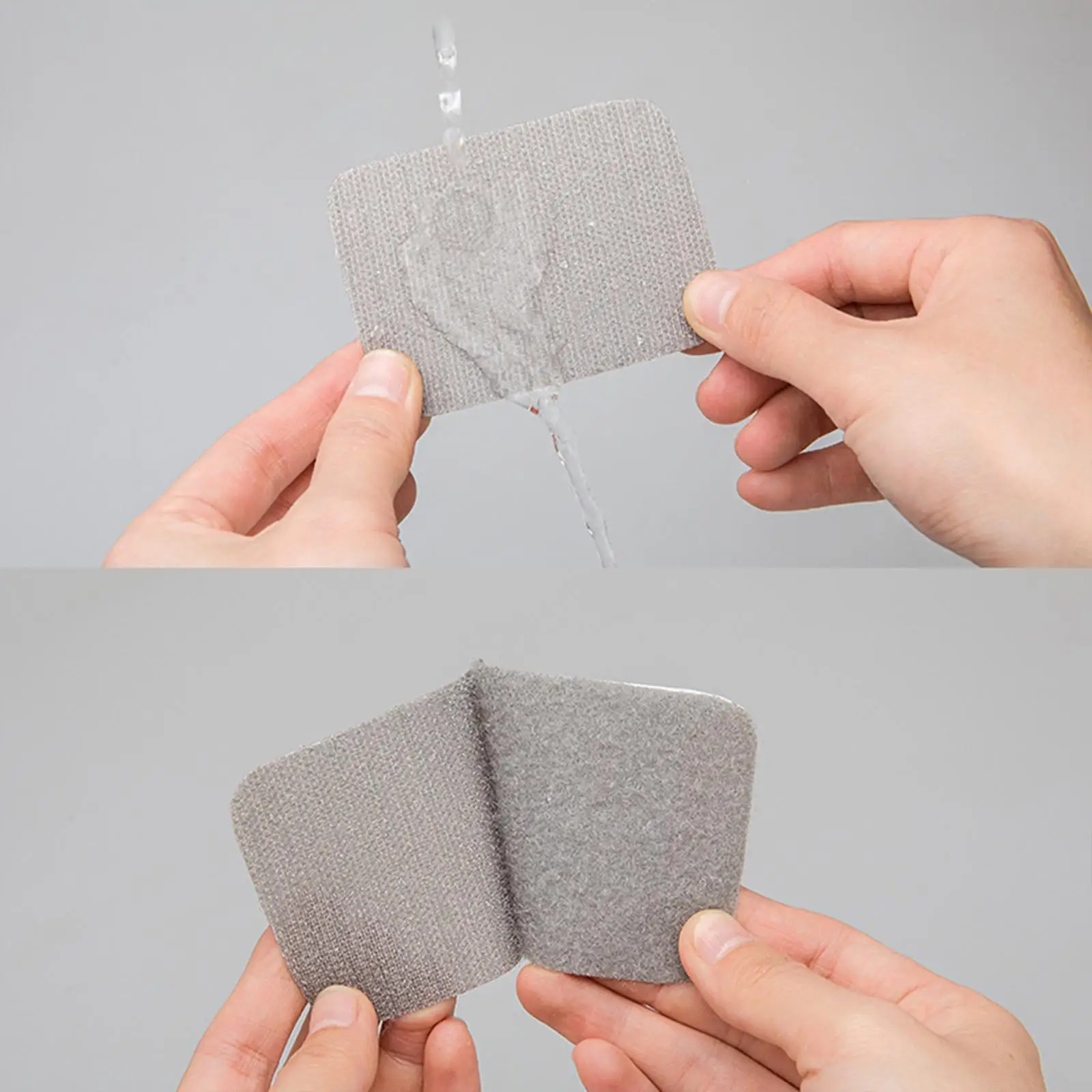 10 Pair Hook and Loop Strips with Sticky Hook and Loop Tape Back Sticky Fasten for Mats Clothing Mattresses Office Home