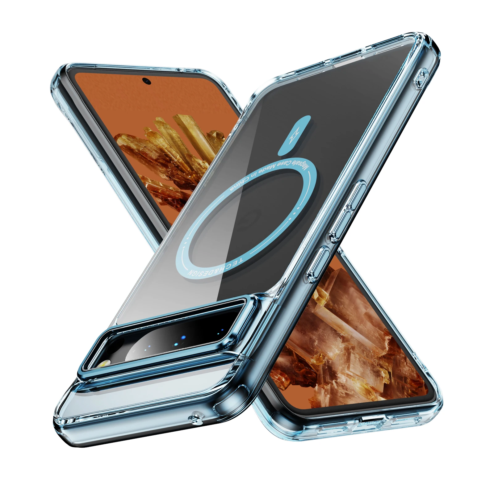 Clear Magnetic Phone Case with Shockproof Slim Protection