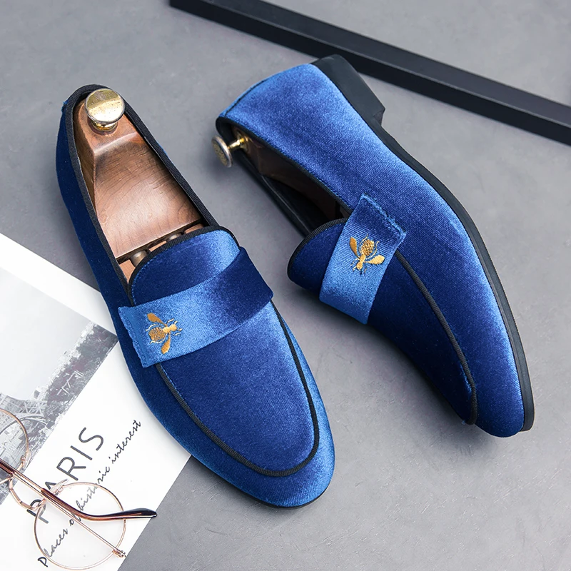 Men Dress Shoes Shadow Patent Leather Flats Luxury Fashion Wedding