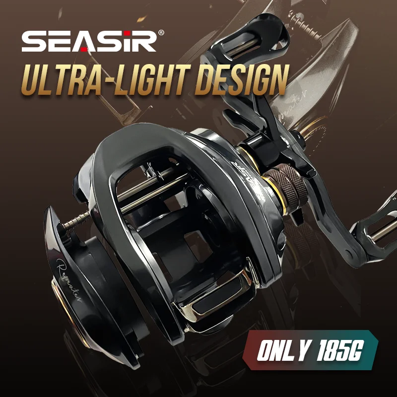 Seasir Megacuda Baitcasting Reel Drag 15KG Deep Spool 6.5:1