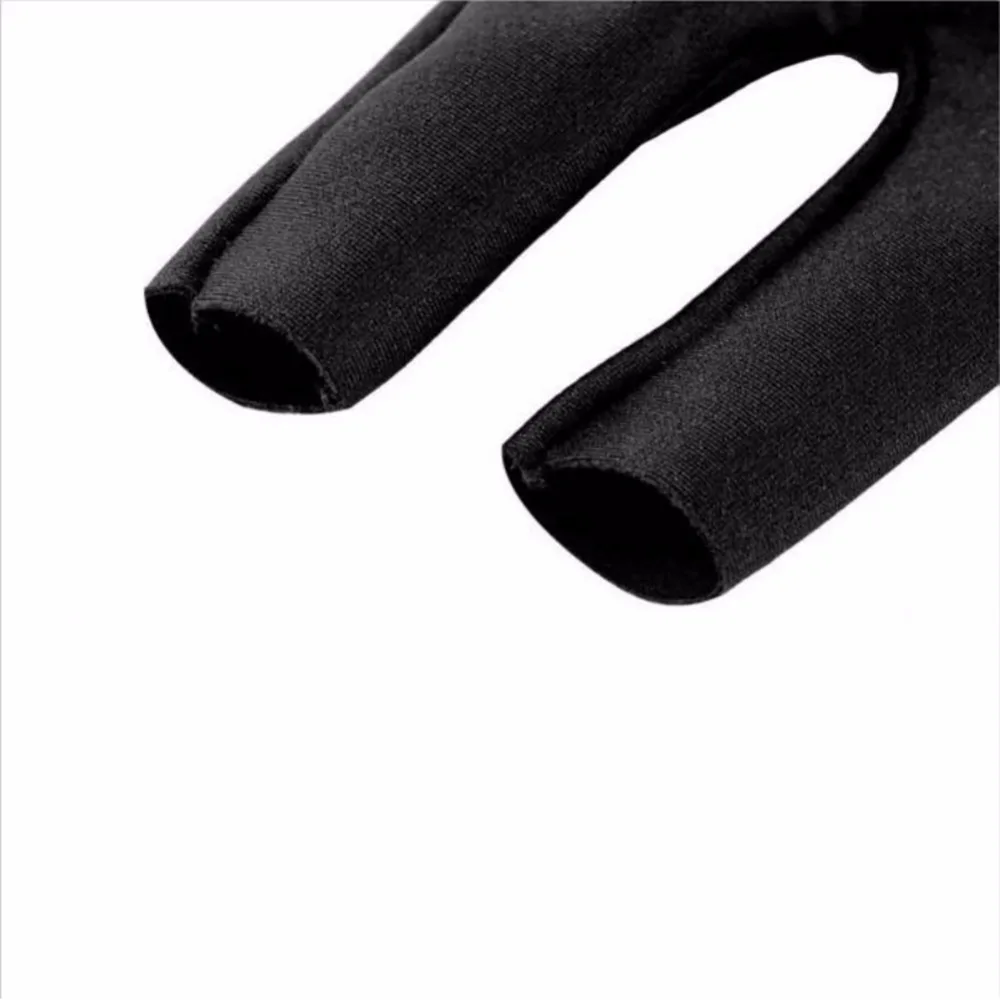 Cue Pool Shooters Open 3 Fingers Glove Billiard Gloves Snooker Gloves Print Letter High Quality Billiard Accessories fingerless gloves fingerless gym gloves