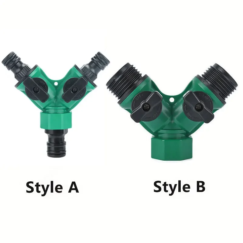 Garden Hose Splitter with Faucet Watering Shut Off for Landscaping