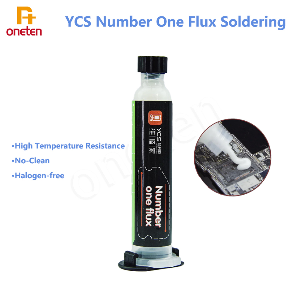 YCS Number One Flux Soldering Oil Flux No-Clean Soldering Oil Halogen-free for Cell Phone Repair Welding Repair Flux Tools