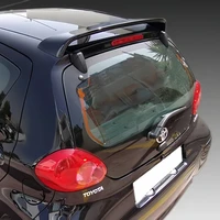 Rear Roof Spoiler V.1 For Toyota Aygo MK1 （2005-2015 ）Hatchback Black FRP Carbon Fibre  Lip Spoiler For Car Tail Wing Decoration 4