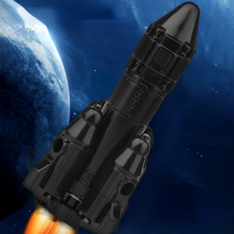Metal Explorer Rocket Gyro Toy Black Tech Stress Relief Finger Rotation Antistress Adult Gift Fidget Spinner Art Desk Ornaments