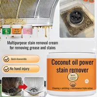 Coconut Oil Powerful Stain Remover Paste Natural Deep Cleaning Antibacterial Deodorizing Oil Cleaner Household Tile Cleaning 2